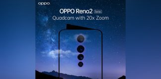 Oppo confirma especificações do Reno 2 com 8 GB de RAM e quatro câmeras