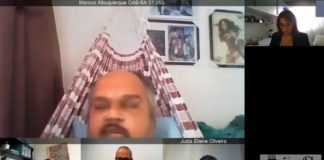 Advogado da Bahia participa de sessão de julgamento deitado em rede