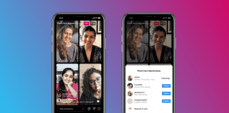 Novo recurso ‘Live Rooms’ do Instagram permite até quatro pessoas ao vivo ao mesmo tempo