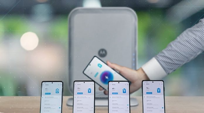 Motorola revela carregador sem fio à distância para 4 celulares
