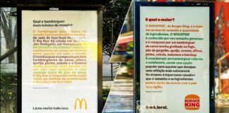 McDonald’s e Burger King colocam dois anúncios ao ar livre, ambos escritos por ChatGPT