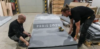 Paris 2024: startup transforma lixo em pódios e assentos sustentáveis