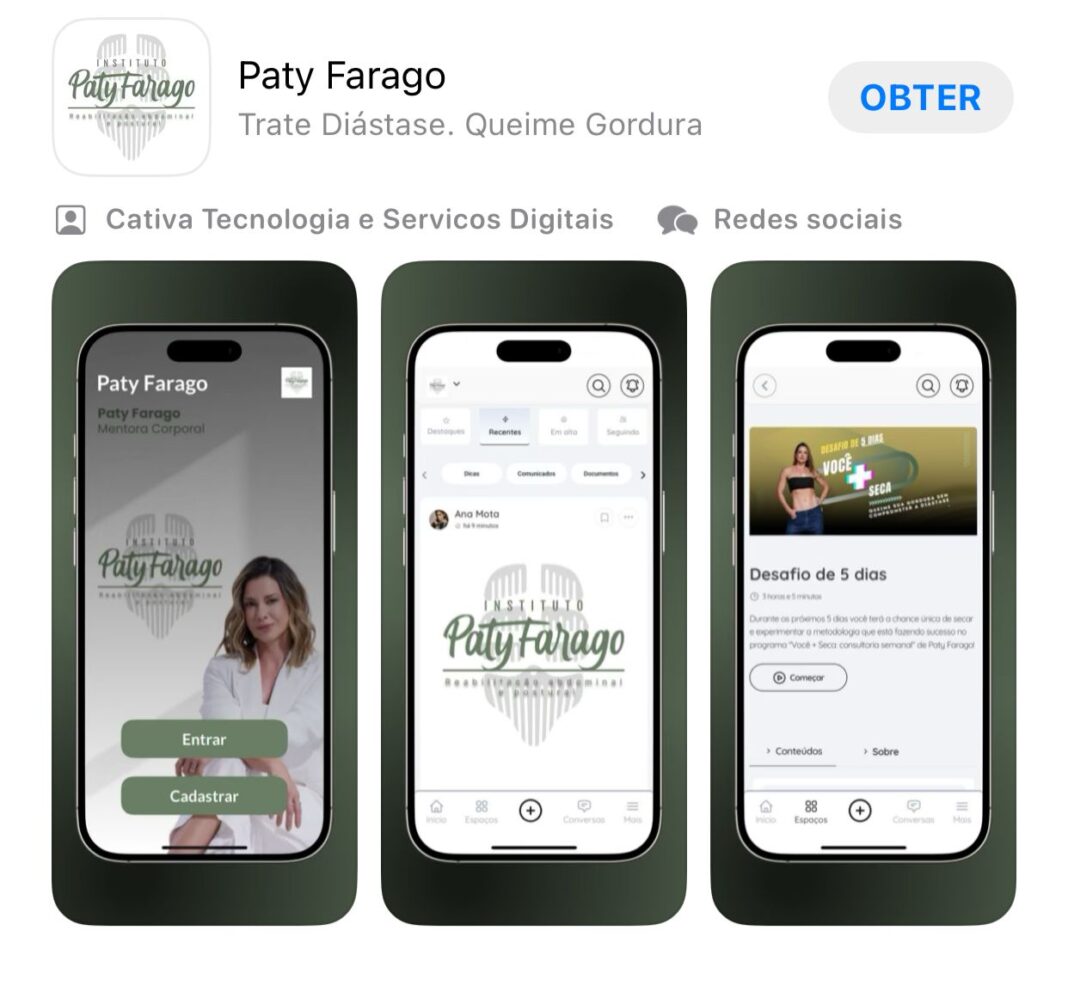 Aplicativo Paty Farago