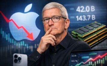 Apple tem lucros recordes, mas já pensa nos desafios de 2026