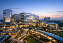 Alphabet Expande Megacampus em Bengaluru para 20 mil Funcionários: Impacto no Brasil Vista do megacampus da Alphabet em Bengaluru