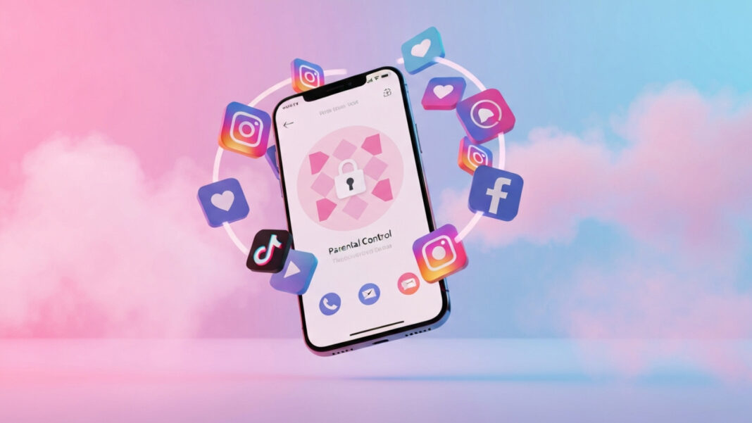 Brasil eleva idade mínima para redes sociais e muda acesso de adolescentes à internet Smartphone com controle parental representando as novas regras de idade mínima para redes sociais no Brasil