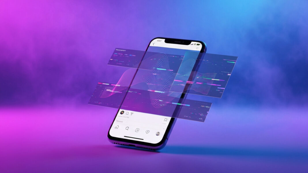 Novo algoritmo do TikTok americano é acusado de filtrar temas sensíveis Feed de rede social em smartphone representando a polêmica do algoritmo do TikTok americano