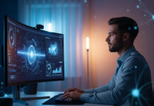 O profissional solo que opera como uma equipe inteira com IA e automação Profissional solo trabalhando com múltiplas interfaces de IA e automação