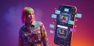 Social Search: por que a nova geração busca no TikTok em vez do Google Smartphone com interface de busca em rede social representando o fenômeno do Social Search no TikTok e Instagram