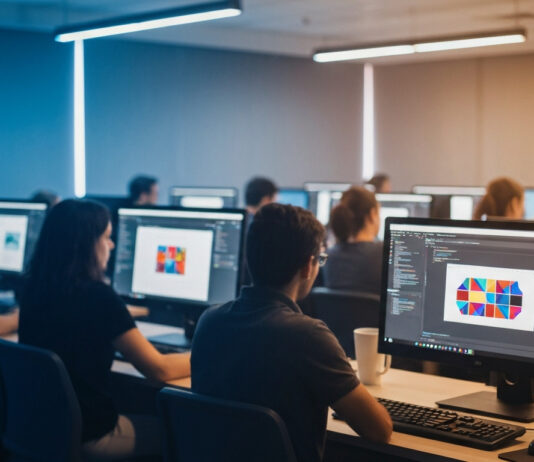 Acelera Tech abre inscrições para cursos gratuitos de tecnologia em Samambaia Sala de aula de tecnologia do Projeto Acelera Tech em Samambaia