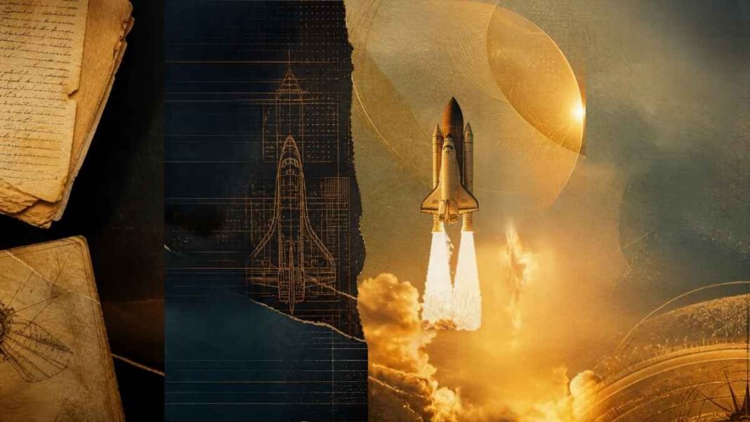 Tech aerospace editorial cover