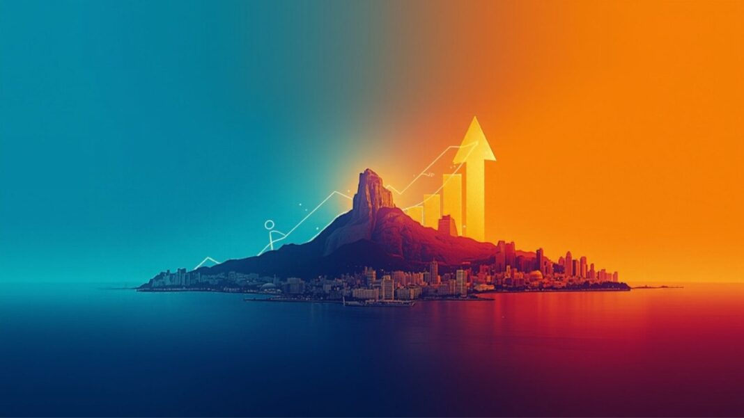 Internet-supera-TV-aberta-em-investimento-publicitario-no-Brasil Gráfico conceitual mostrando a internet ultrapassando a TV aberta em investimento publicitário no Brasil